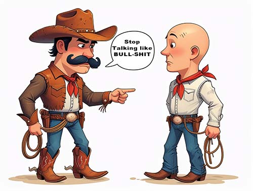 talking bullshit